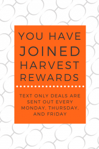 harvest rewards
