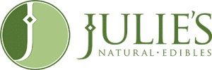 Julies natural edibles logo cannabis edibles colorado