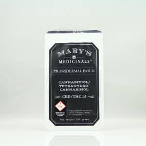 Marys Medicinals CBD THC 1 1 Transdermal Patch
