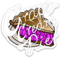 cannabis sticker - Grape cream pie