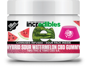 Incredibles Gummies - Hybrid Sour Watermelon CBD Gummy