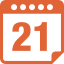calendar interface symbol on day 21