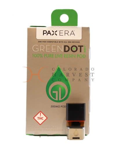 Green Dot Pax Pod Menu Photo