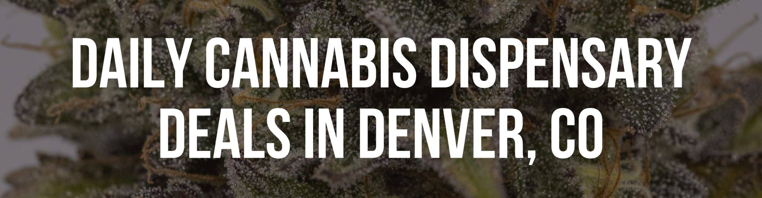 Daily Cannabis Dispensary Deals in Denver, CO