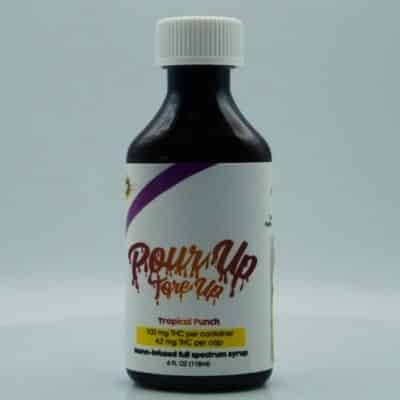 THC Syrup - Pour Up Tore Up - Tropical Punch - 100mg THC