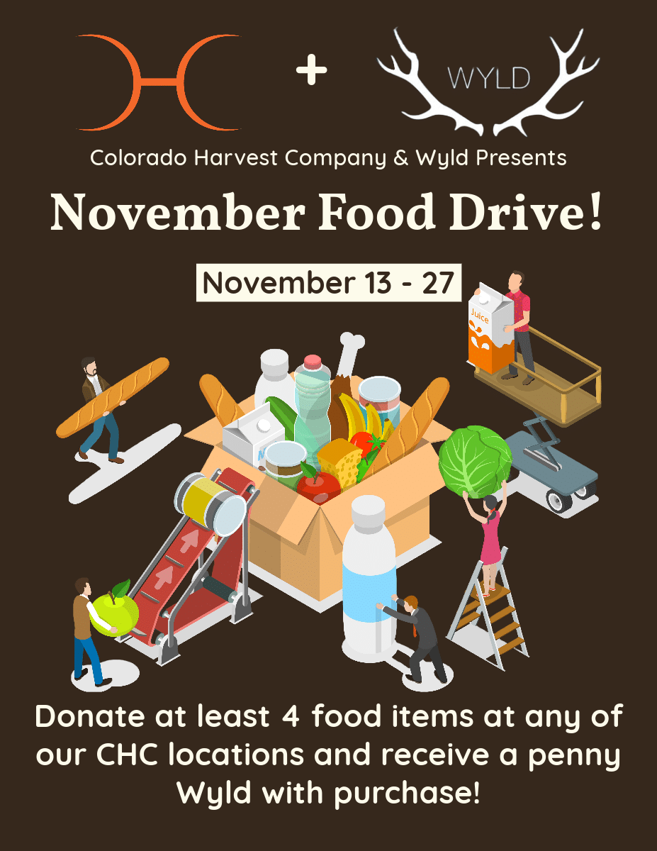 Colorado Harvest Company and Wyld November Food Drive
